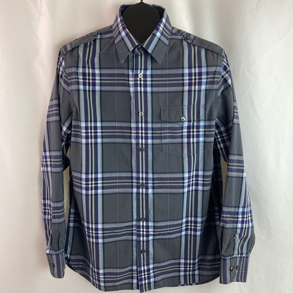 Banana Republic Other - Banana Republic Plaid Button Down Shirt size small (14-14.5)100% cotton.